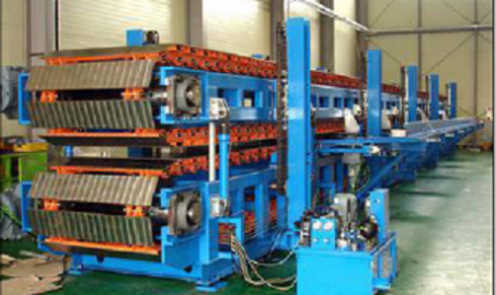 Sandwich panel production line